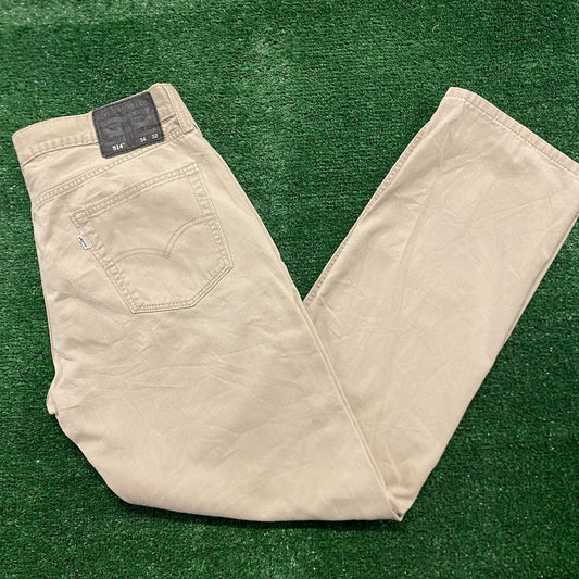 Levi's 514 Straight Fit Vintage Khakis Chinos Work Pants