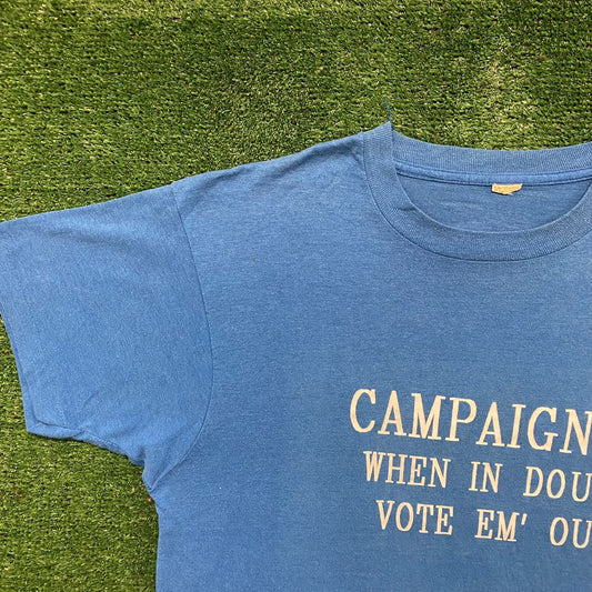 Vintage 90s Vote 1992 Election Political Single Stitch Tee