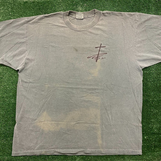 Jesus Cross Vintage 90s Faded Religion T-Shirt