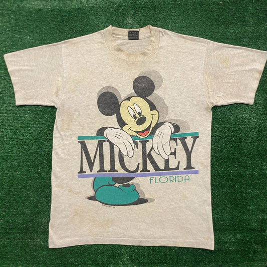 Vintage 90s Essential Mickey Mouse Single Stitch T-Shirt