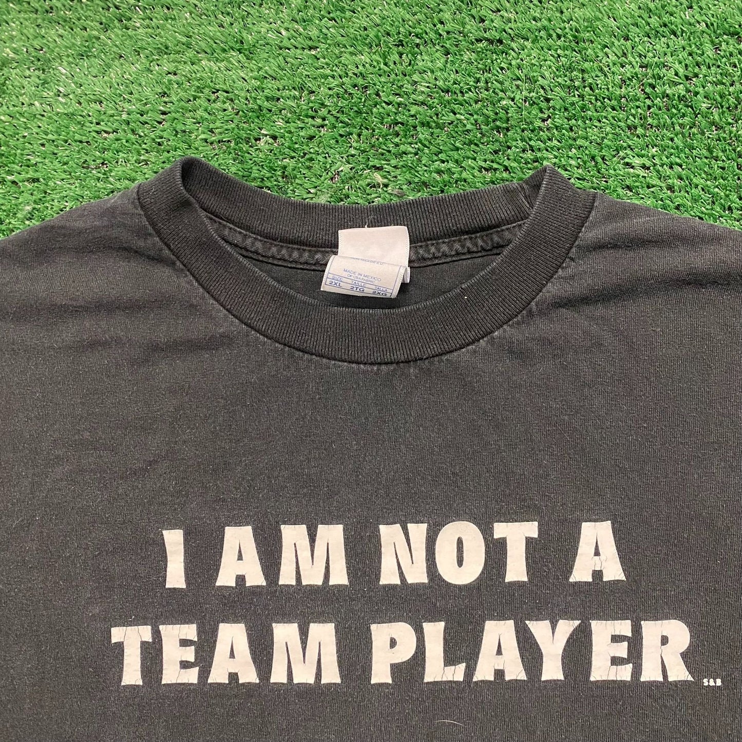 Not A Team Player Vintage Antisocial Humor T-Shirt