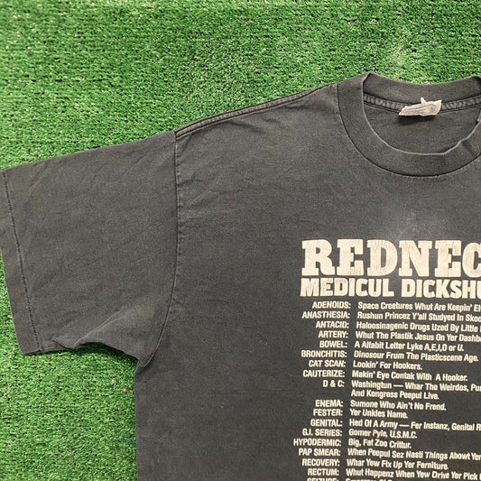 Vintage 90s Redneck Humor Sun Faded Single Stitch Funny Tee