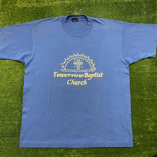 Baptist Church Cross Vintage 90s Religion T-Shirt