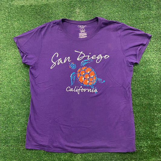 San Diego Sea Turtle Vintage Animals Nature T-Shirt