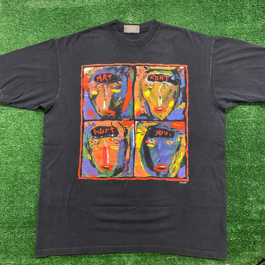 Fred Babb Art Can't Hurt You Vintage 90s Painting T-Shirt