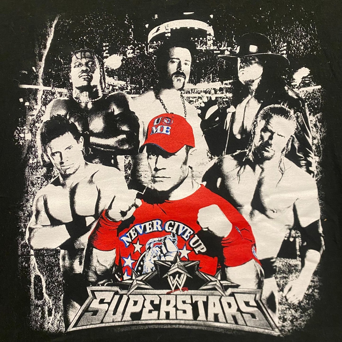 Vintage Y2K WWE Superstars Shirt John Cena Undertaker Tee