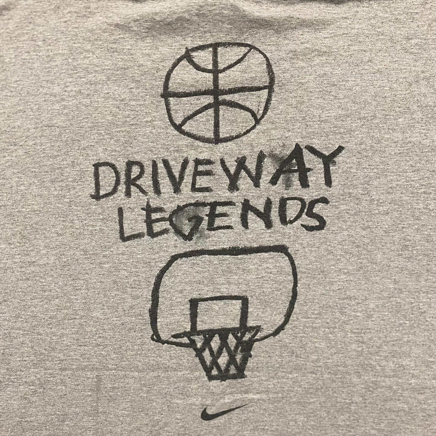 Vintage Y2K Nike Basketball Center Swoosh Logo Baggy T-Shirt