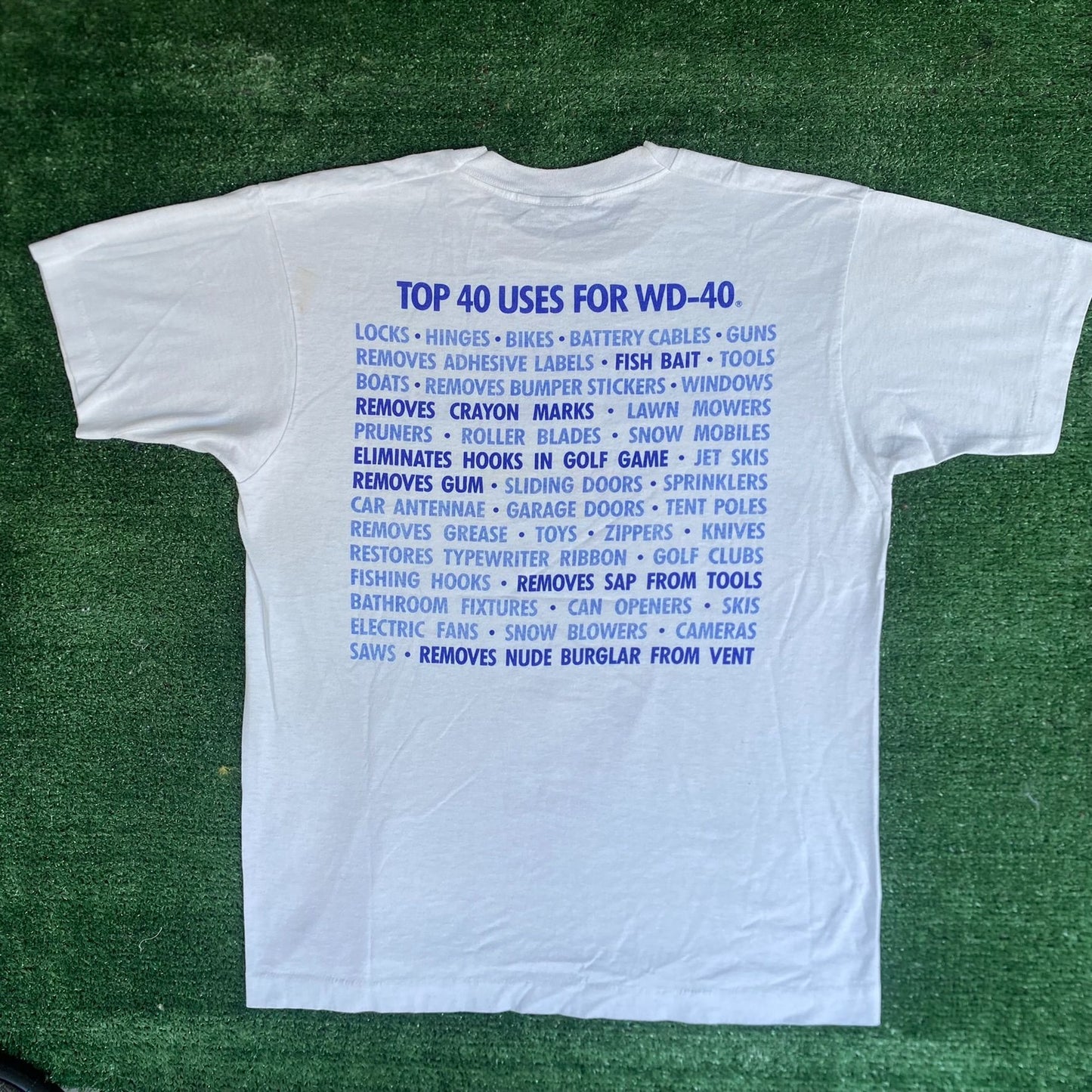 Vintage 90s WD-40 Employee Shirt Single Stitch Worker Tee