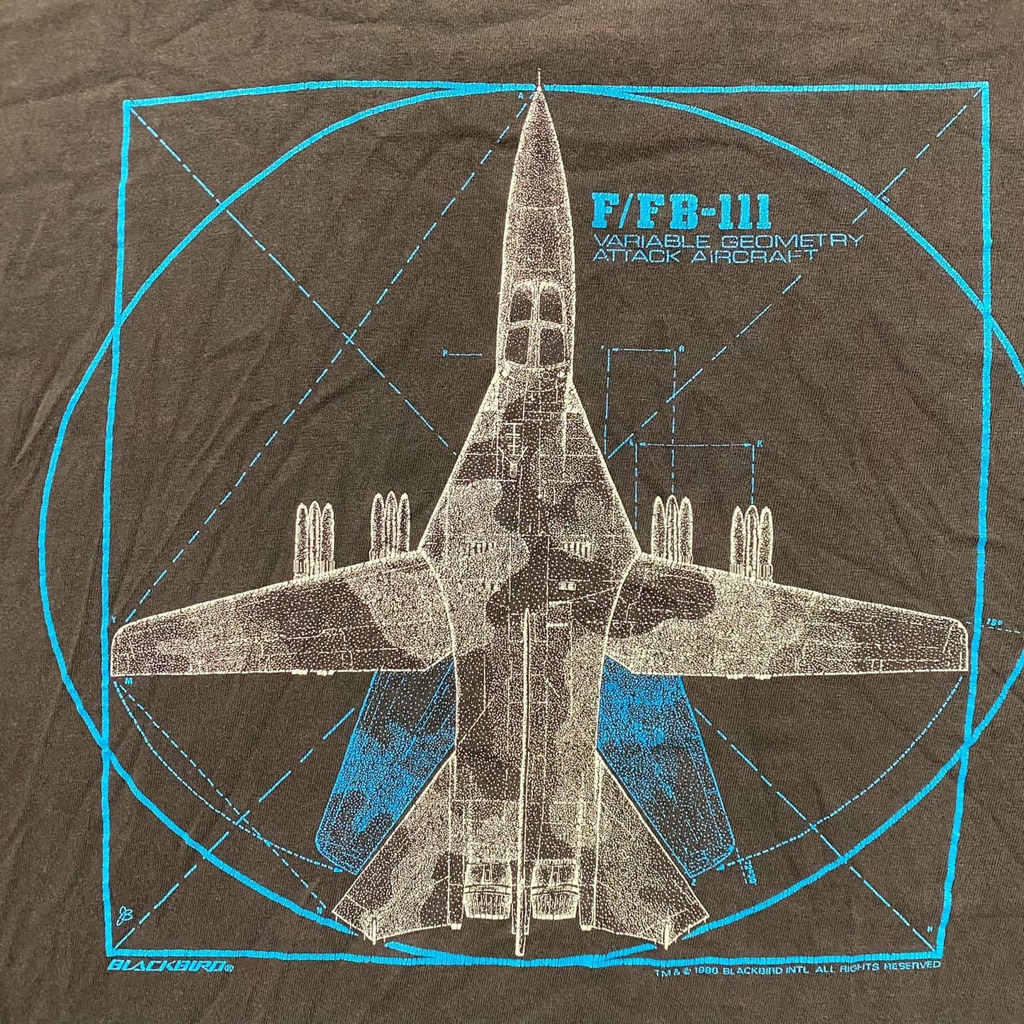 Vintage 90s FB-111 Military Plane Shirt Single Stitch Tee