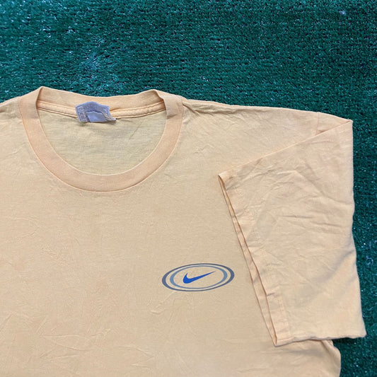 Vintage Y2K Nike Solo Off Center Swoosh Logo Essential Tee