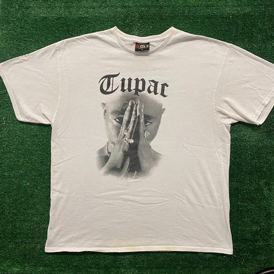 Vintage 90s Tupac Shakur Shirt 2PAC Gangster Rap Hip Hop Tee