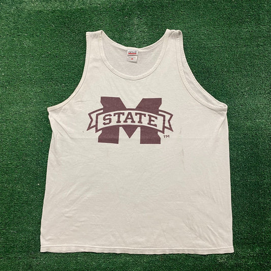 Vintage Y2K Mississippi State Logo College Sports Tank