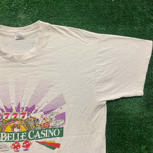 Vintage 90s Casino Jackpot Shirt Single Stitch Slots Dice Tee