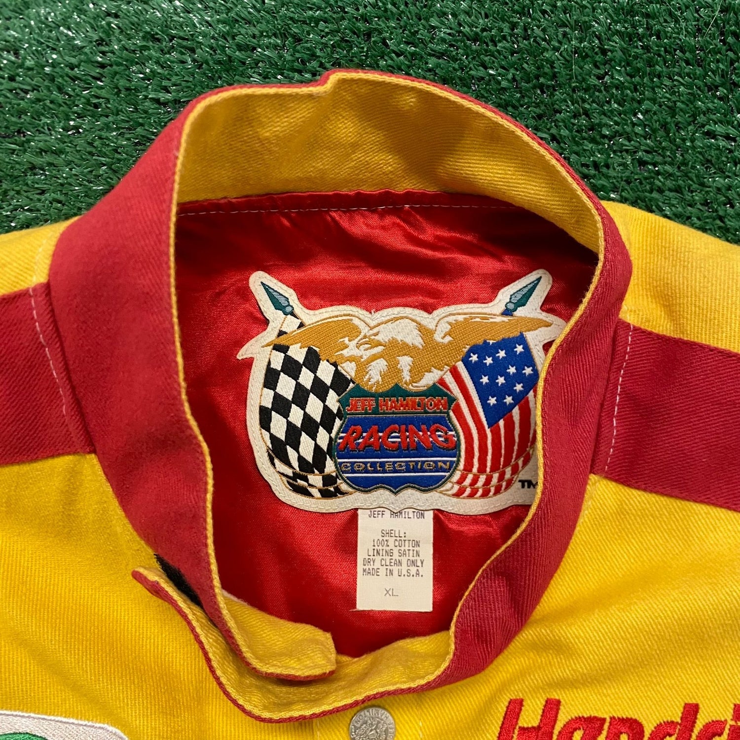 Vintage JEFF HAMILTON Nascar Jacket Large Jeff Hamilton Racing