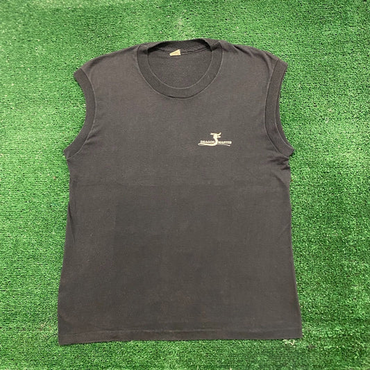 Vintage 80s Dragon Master Sun Faded Single Stitch Tank