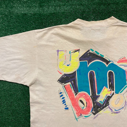 Thrashed Vintage 90s Baggy Umbro Soccer Single Stitch T-Shirt