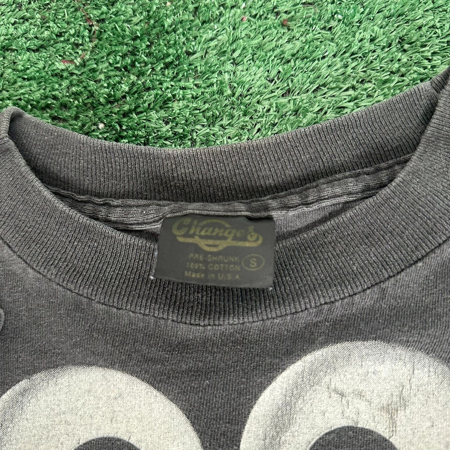 Vintage 90s Elmo Shadow Big Print T-Shirt Single Stitch Grunge Punk Black S