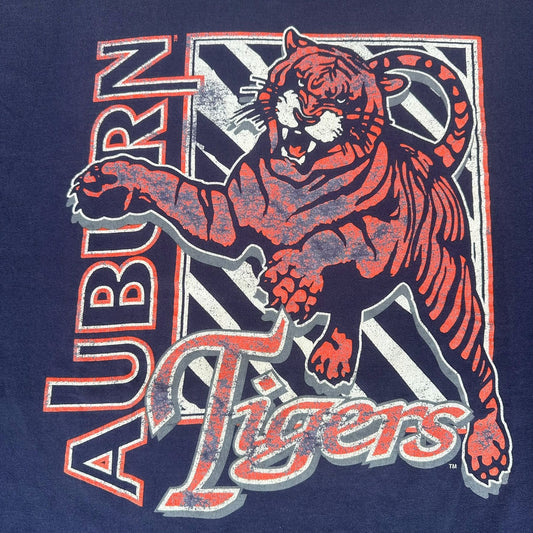 Vintage 90s Russell Auburn Tigers T-Shirt Navy XL NCAA Collegiate University