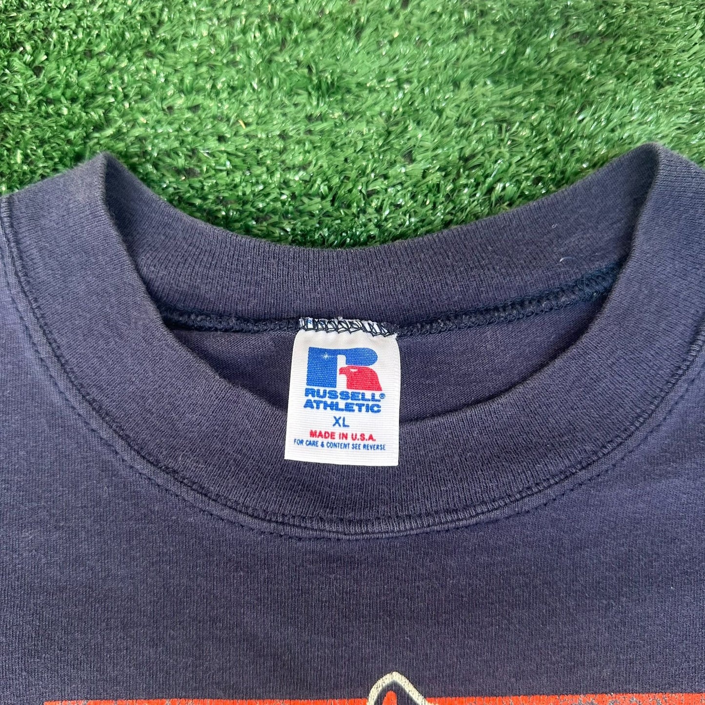 Vintage 90s Russell Auburn Tigers T-Shirt Navy XL NCAA Collegiate University