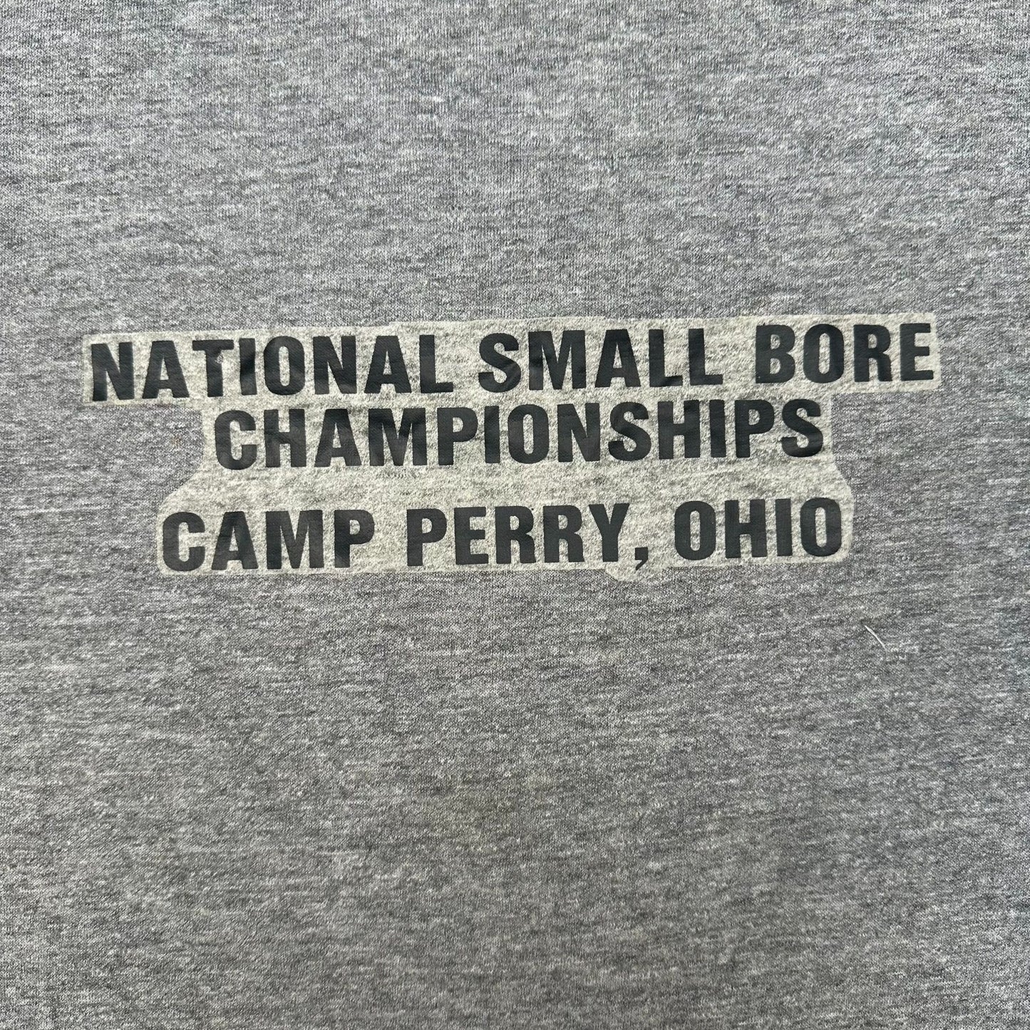Vintage 70s Camp Perry Shooting Championship Ringer T-Shirt Paper Thin Soft S/M