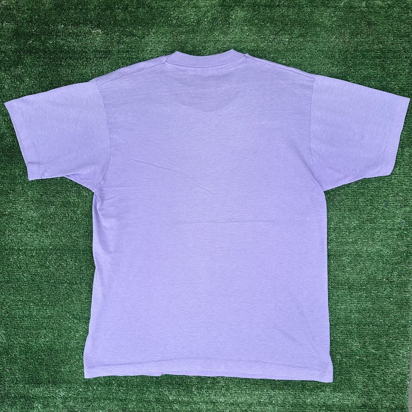Vintage 90s Illinois Kittens T-Shirt Cute Animal Pastel Lavender Single Stitch L
