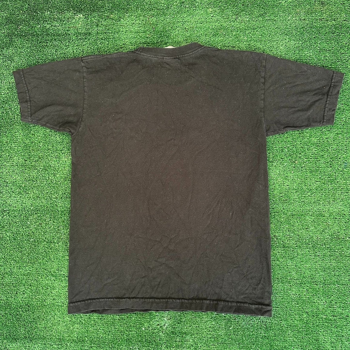 Vintage 90s Albert Einstein Galaxy T-Shirt Geek Nerd Science Big Face Black S