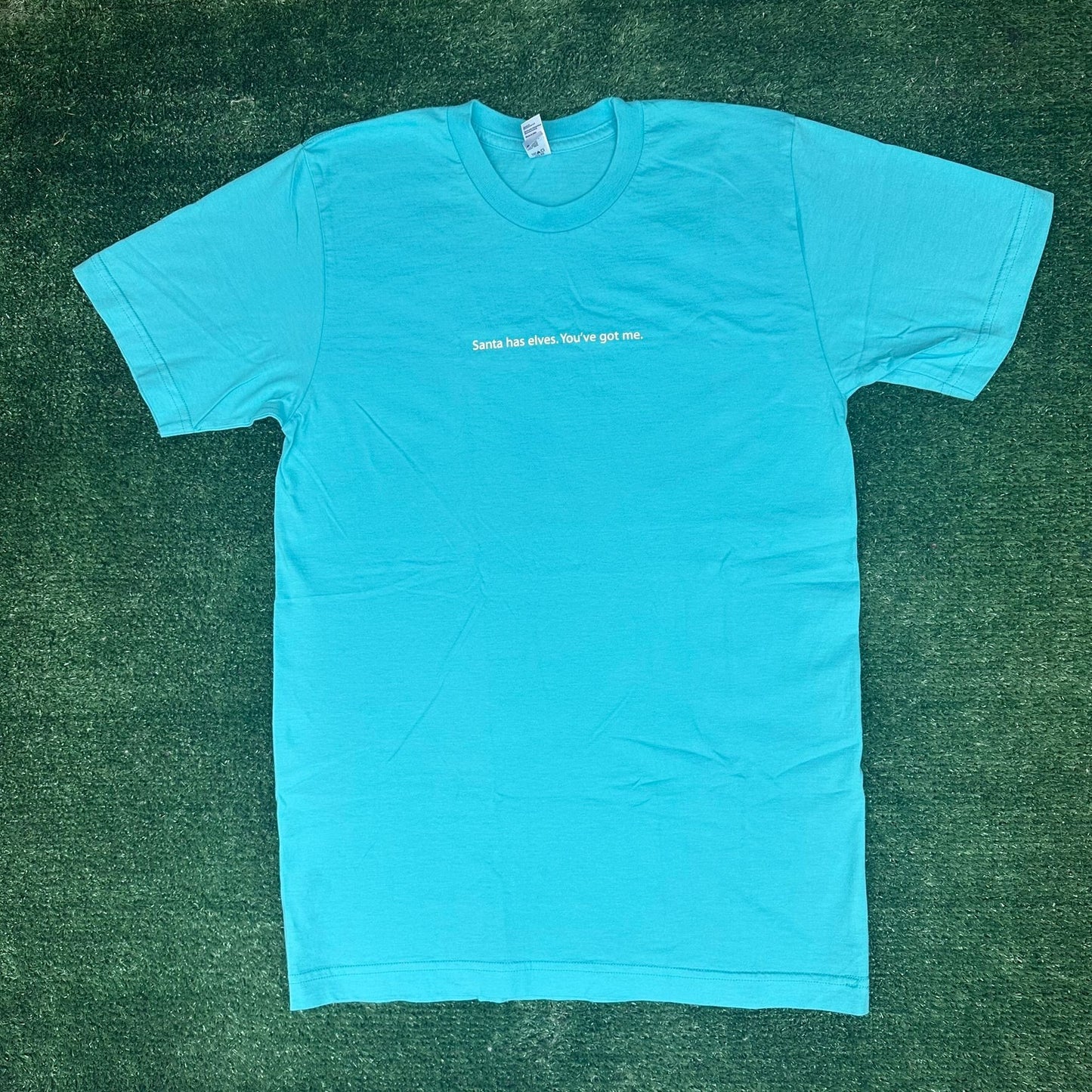 Vintage Y2K Apple Store Employee T-Shirt iPhone iPod Mac Rare Promo Quote Blue S