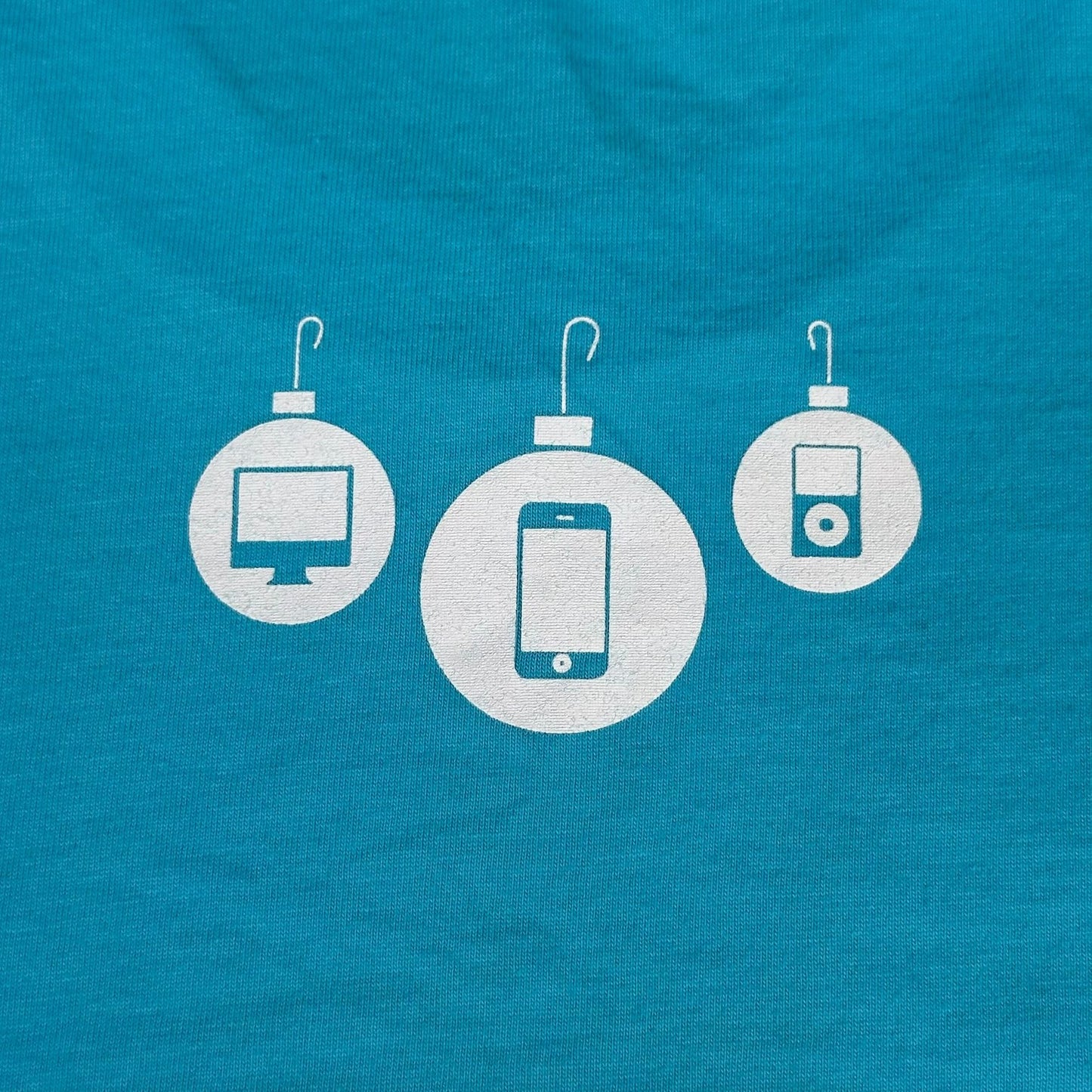 Vintage Y2K Apple Store Employee T-Shirt iPhone iPod Mac Rare Promo Quote Blue S