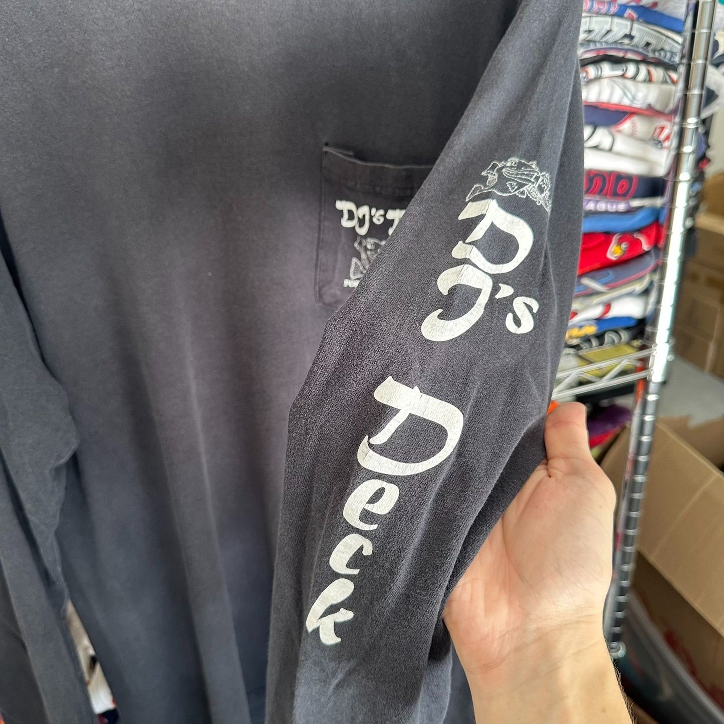 Vintage Y2K Bike Week Florida T-Shirt Long Sleeve Moto Grunge Black M Streetwear