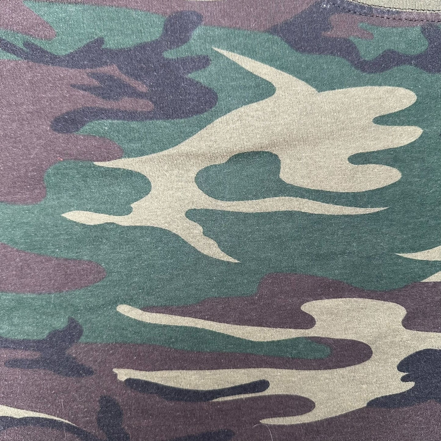 Vintage 80s Ranger M81 Woodland Camo T-Shirt Grunge Punk Single Stitch Paper Thin