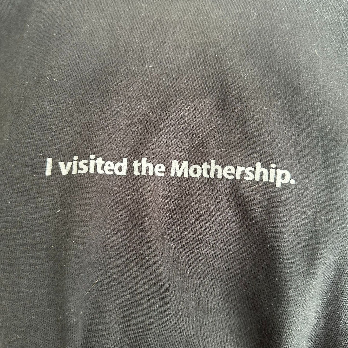 Vintage Y2K Apple I Visited the Mothership T-Shirt Black S Silicon Valley Tech