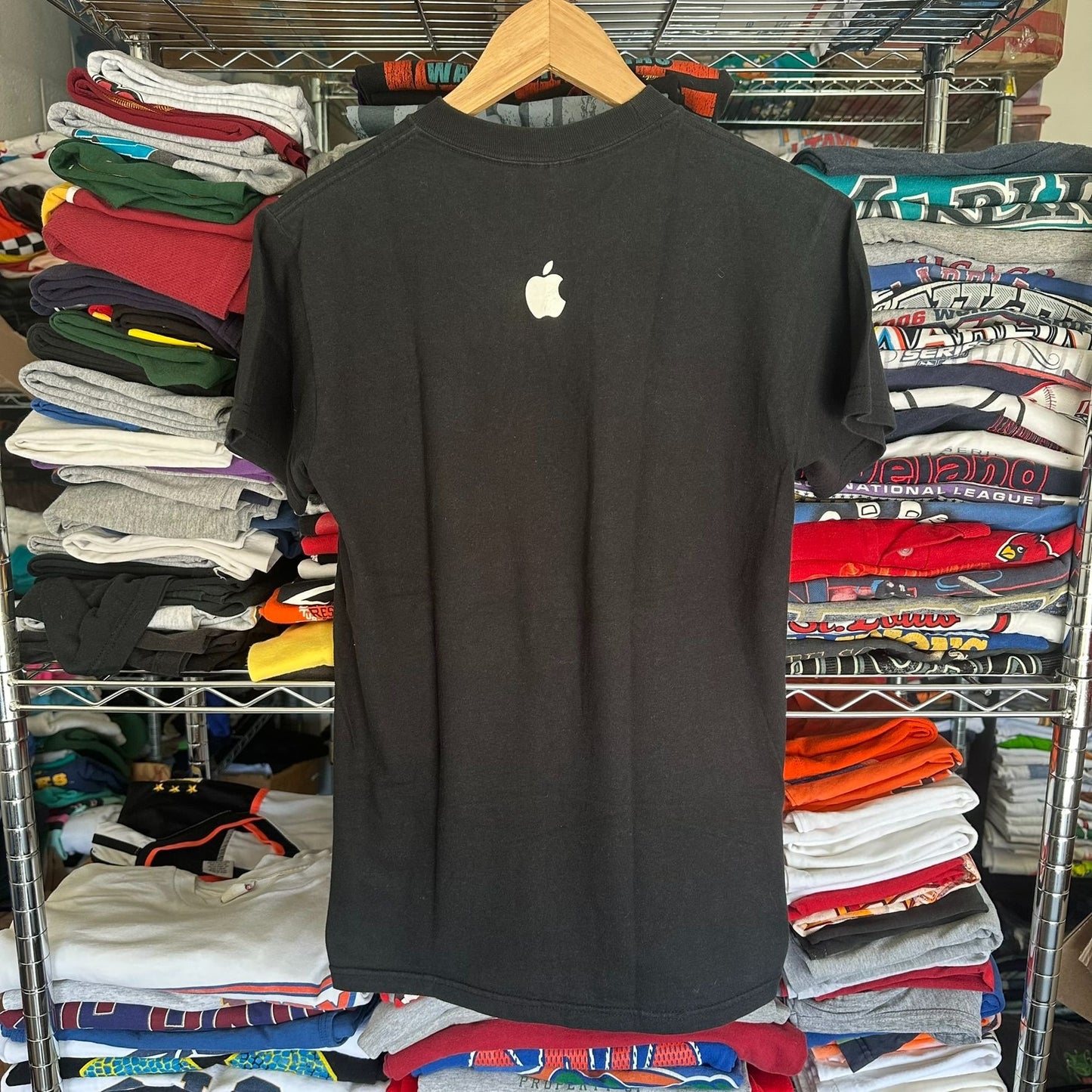 Vintage Y2K Apple I Visited the Mothership T-Shirt Black S Silicon Valley Tech