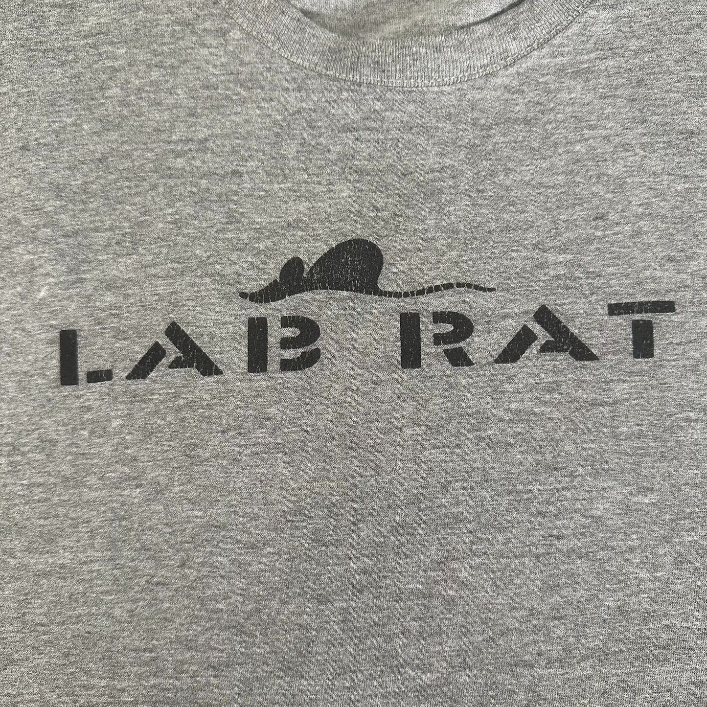Vintage 90s Lab Rat Muscle T-Shirt Tank Skate Punk Grunge Single Stitch Gray XL