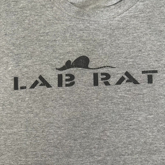 Vintage 90s Lab Rat Muscle T-Shirt Tank Skate Punk Grunge Single Stitch Gray XL