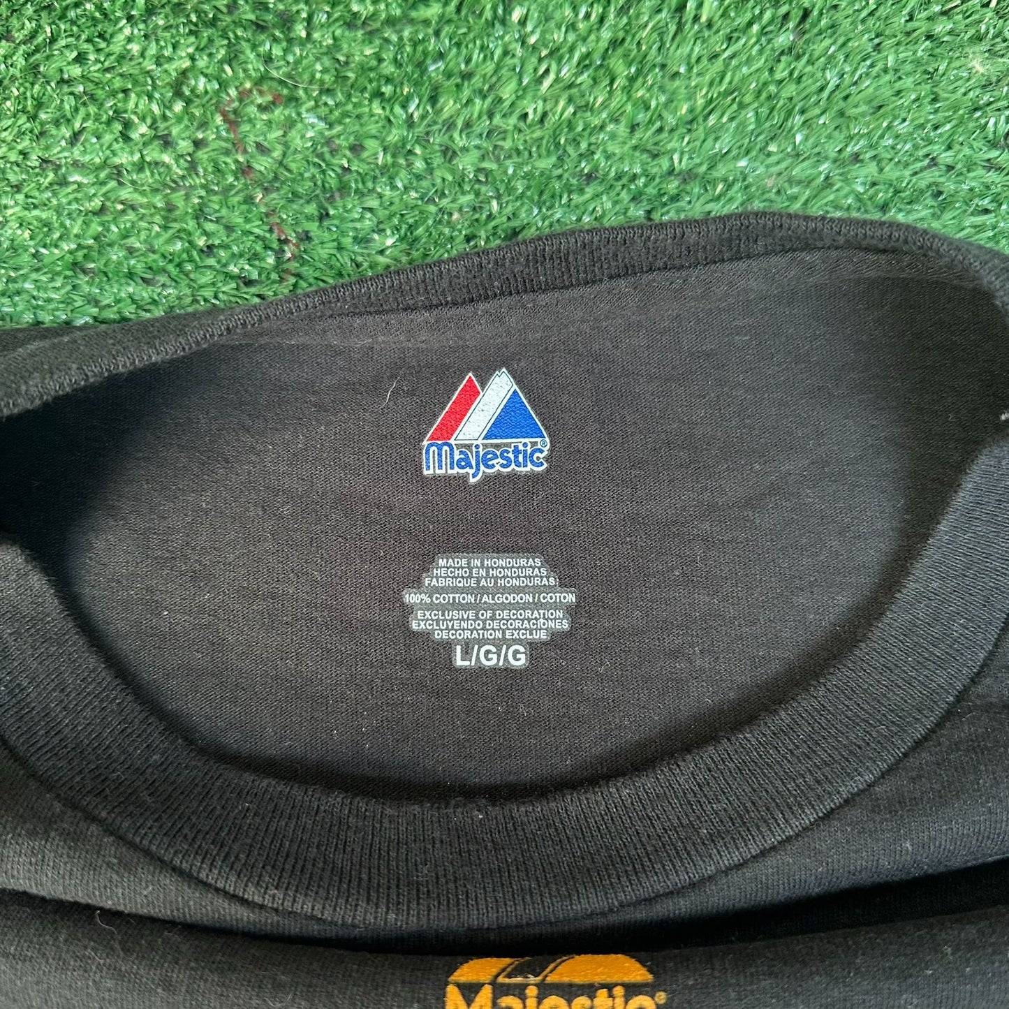 Texas Rangers American League Championship 2010 T-Shirt Majestic MLB Black L