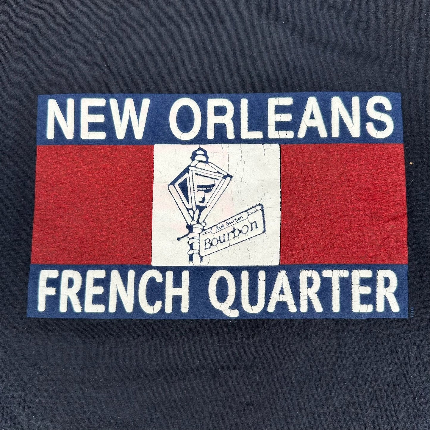 Vintage 90s New Orleans French Quarter Souvenir T-Shirt Jazz Black XL NOLA