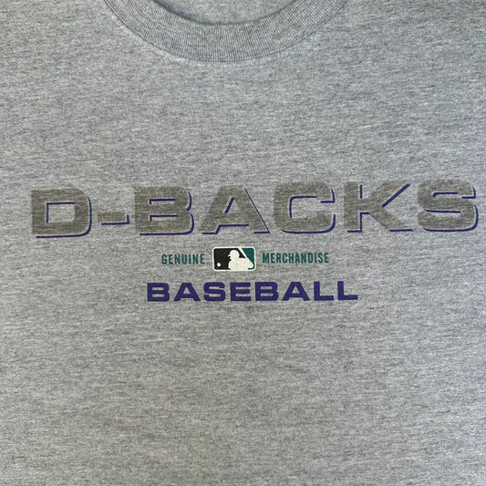 Vintage 90s MLB Arizona Diamondbacks T-Shirt Majestic Gray L Streetwear Baseball