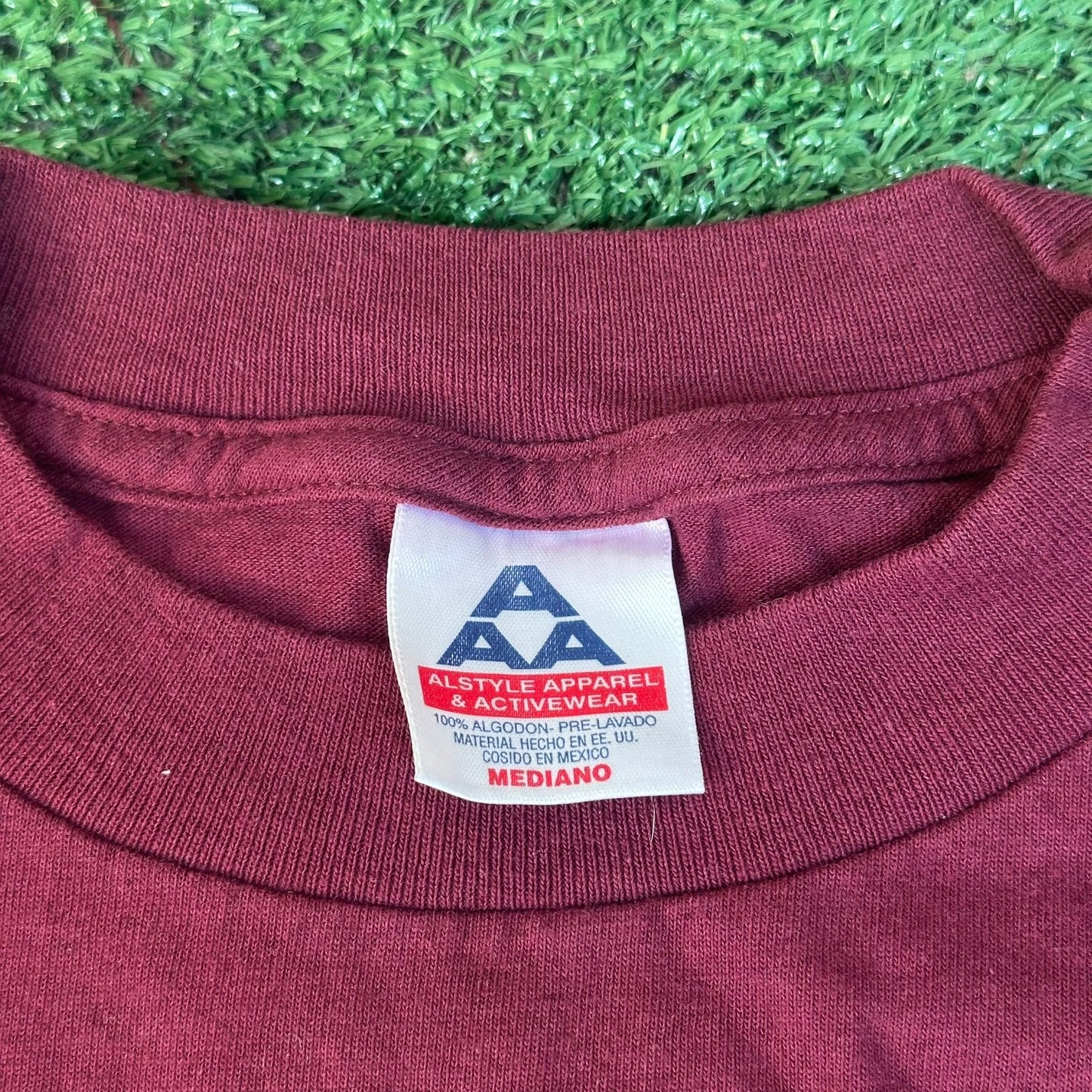 Vintage Y2K Mexico Beach Club Frog T-Shirt Surfer Vacation M Maroon Souvenir