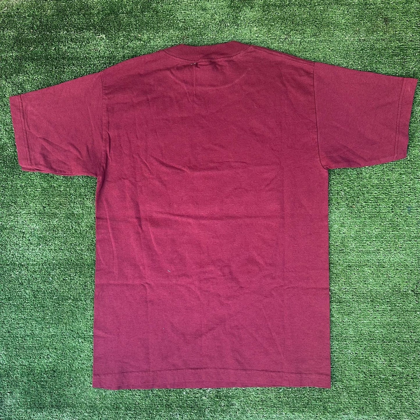Vintage Y2K Mexico Beach Club Frog T-Shirt Surfer Vacation M Maroon Souvenir