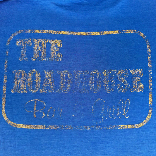 Vintage 80s Arizona Roadhouse Bar T-Shirt Blue M/L Single Stitch Thin Mirage AZ