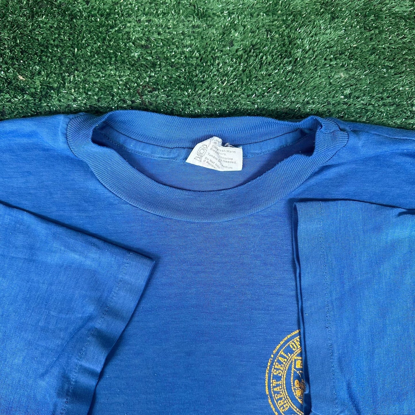 Vintage 80s Arizona Roadhouse Bar T-Shirt Blue M/L Single Stitch Thin Mirage AZ