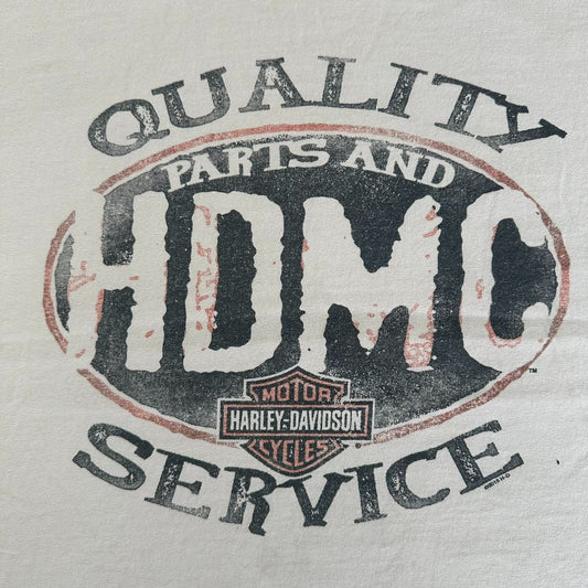 Vintage Y2K Harley Davidson Orlando Florida T-Shirt Biker Moto White XXL Grunge