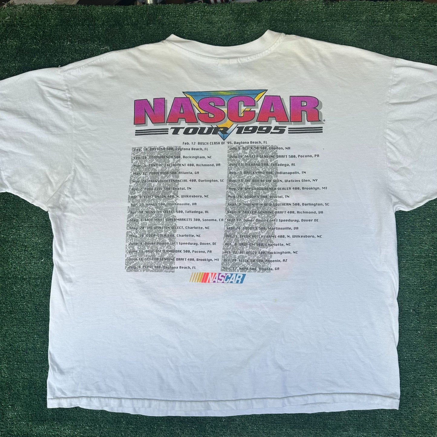 Vintage 90s NASCAR Talladega SuperSpeedway T-Shirt Racing 1995 Single Stitch 3XL