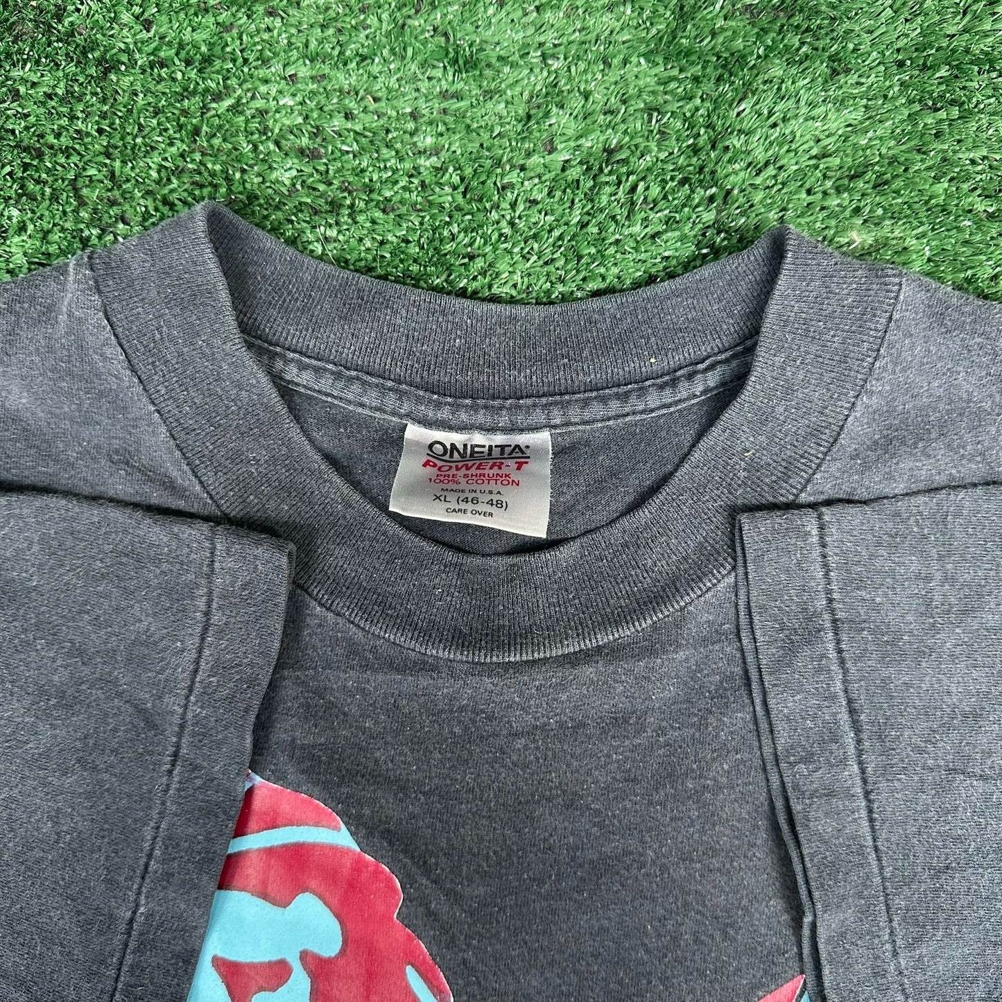Vintage 90s LMU Loyola Marymount Lions T-Shirt Faded Black XL Single Stitch