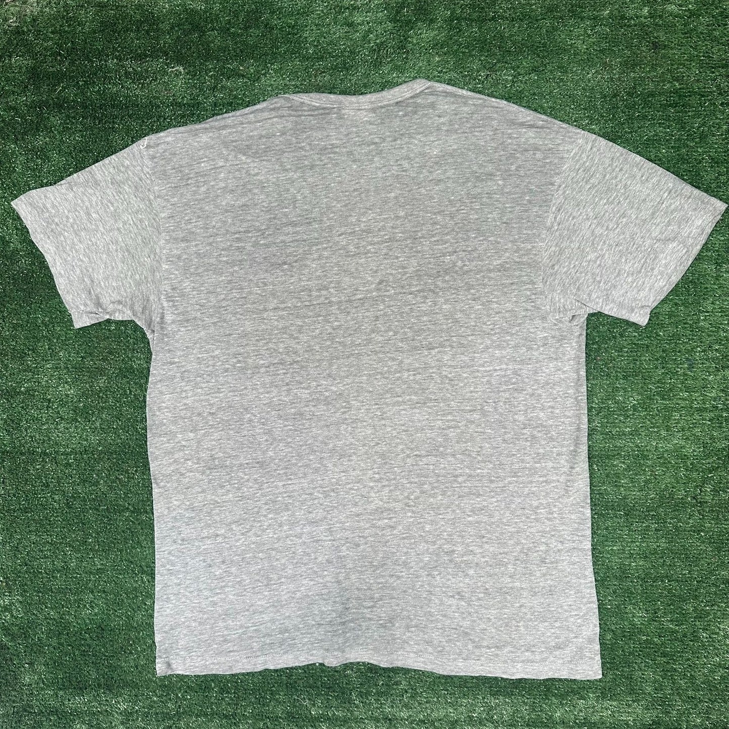 Vintage 80s Triceratops Dinosaurs T-Shirt Paper Thin Gray Single Stitch L Grunge