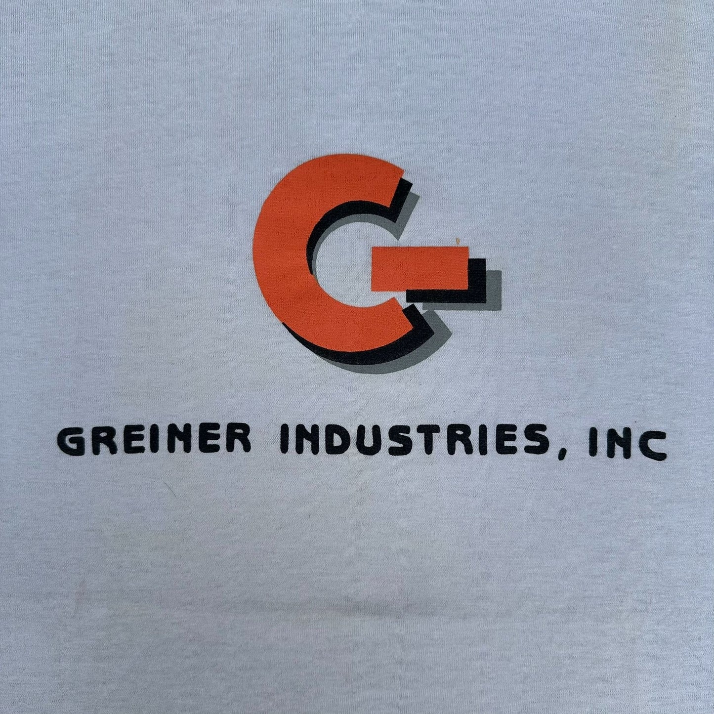 Vintage 80s Greiner Industries Steel Mill T-Shirt Workwear Grunge Single Stitch