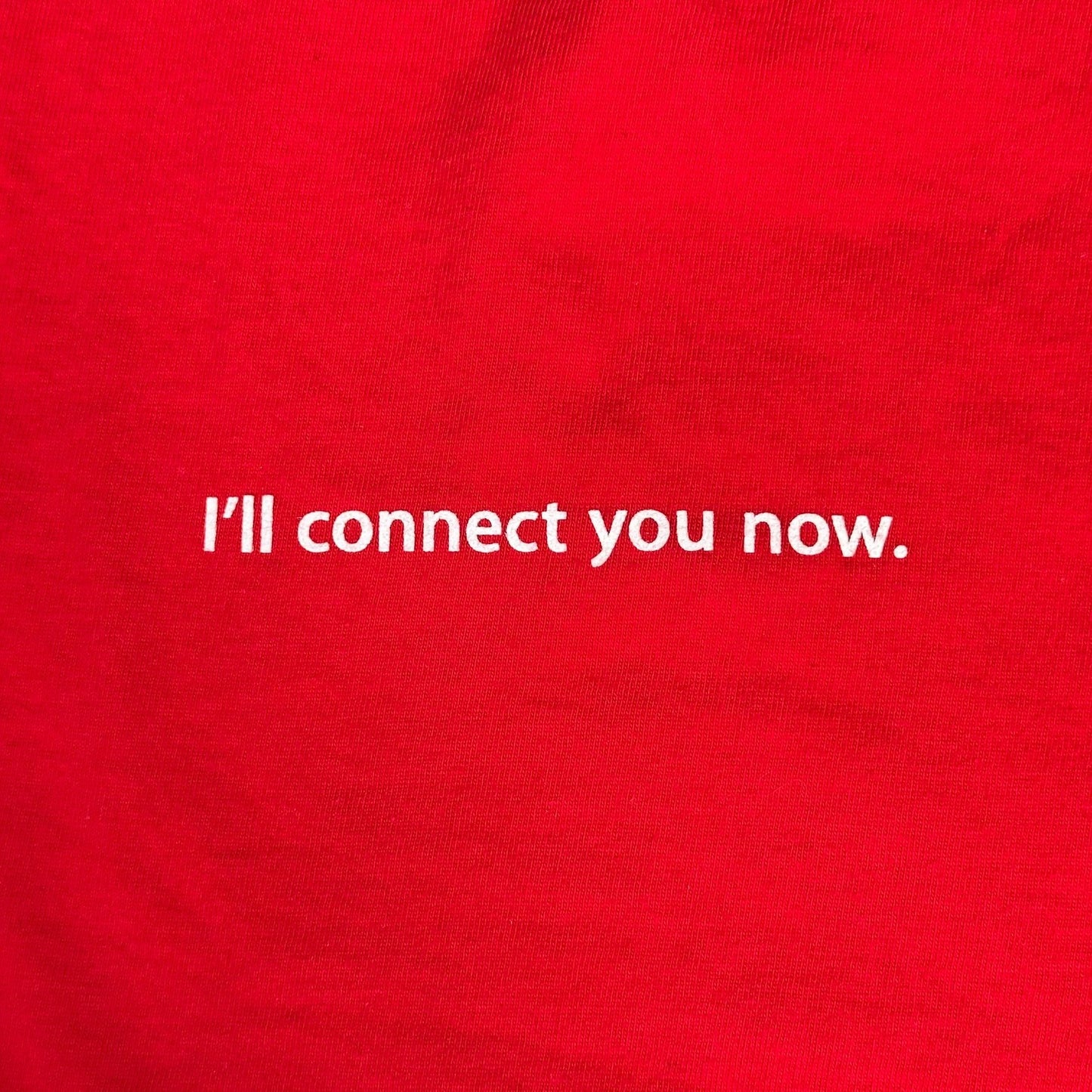 Vintage Y2K Apple Store Employee iPhone T-Shirt Long Sleeve Red Rare Tech Promo