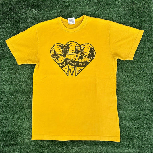 BBC Billionaire Boys Club Ice Cream T-Shirt Yellow S Hip Hop Skate Streetwear