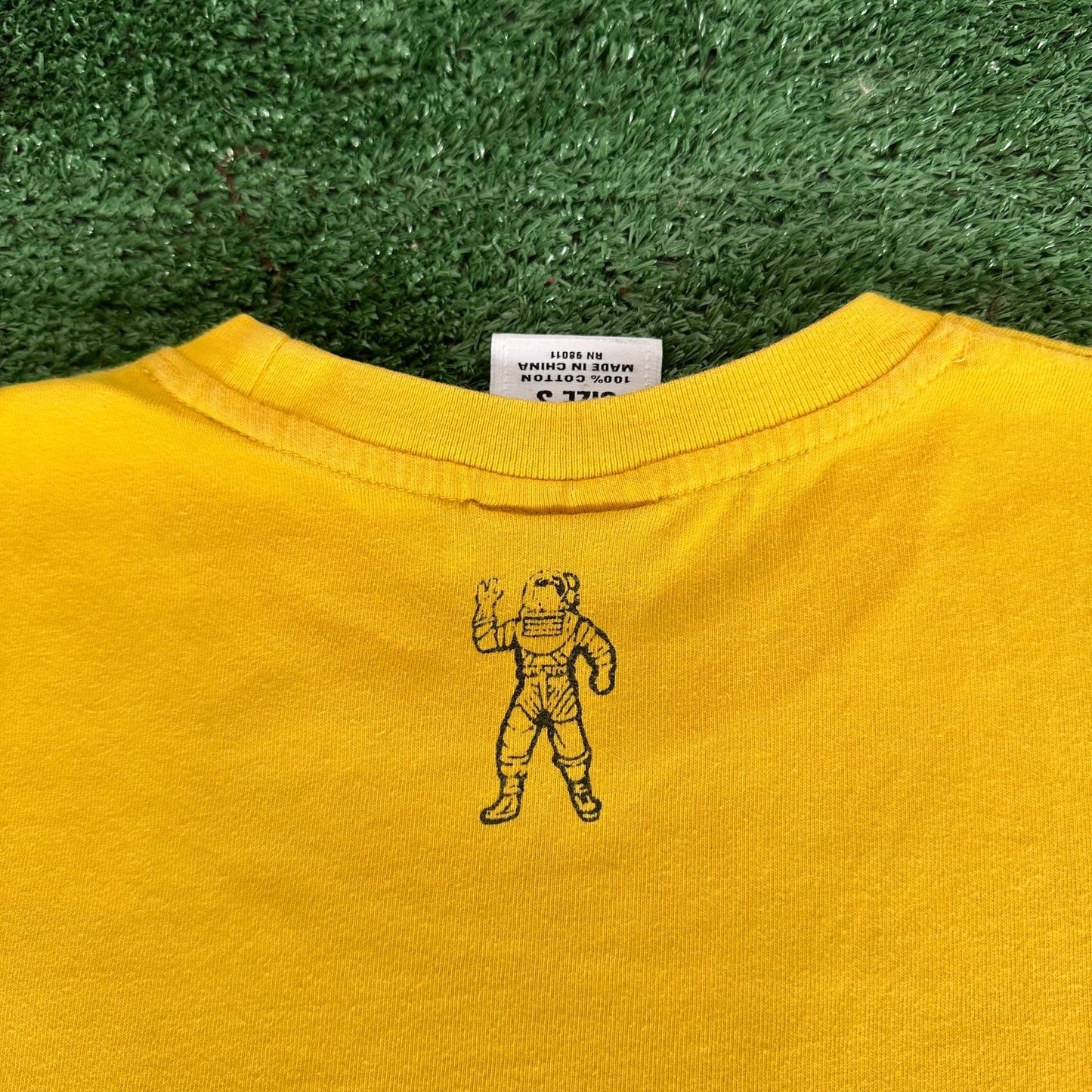 BBC Billionaire Boys Club Ice Cream T-Shirt Yellow S Hip Hop Skate Streetwear