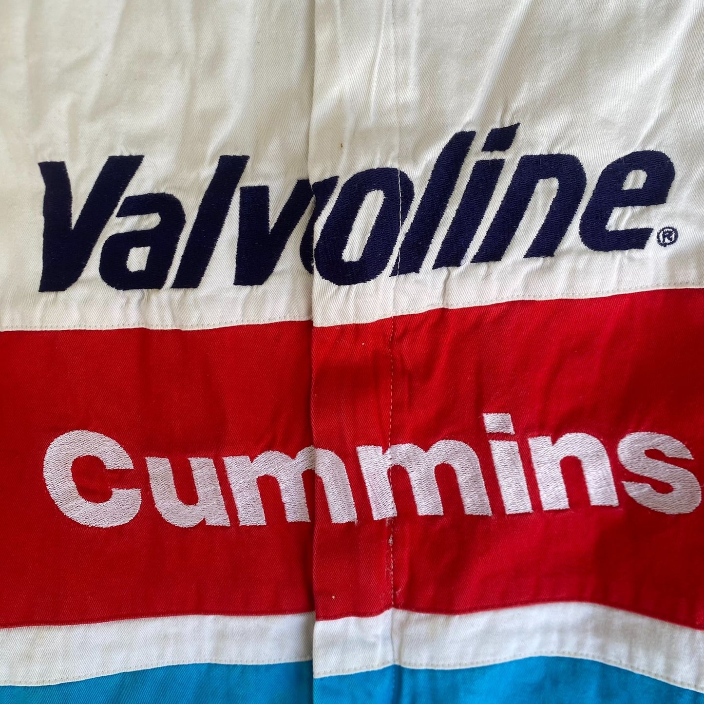 Vintage 90s Valvoline Cummins Racing Jacket NASCAR Bomber
